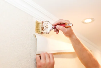 Pose de papier peint à Choussy — revêtements muraux et toiles de verre